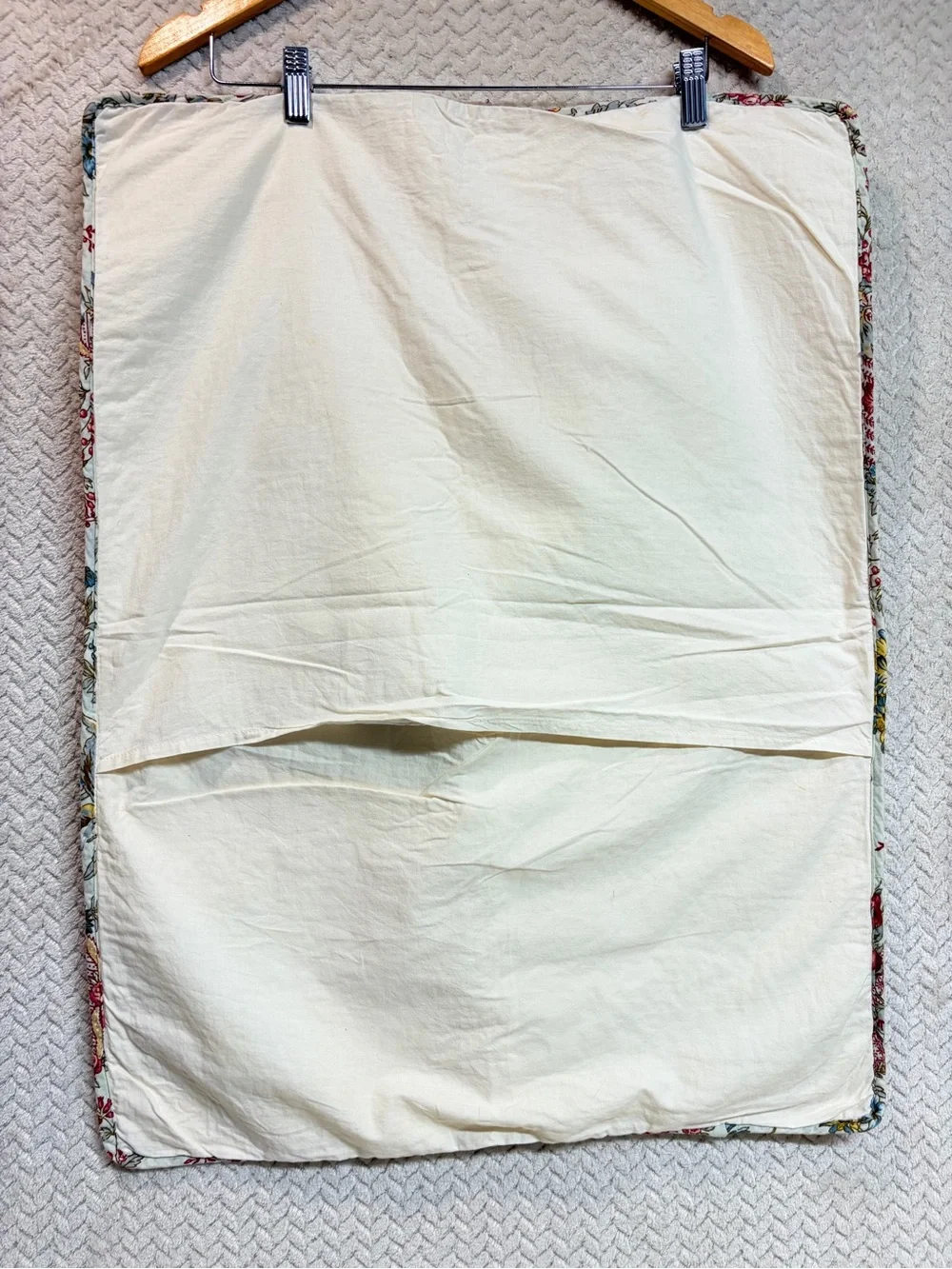 VTG Nostalgia Home Fashions Quilted Pillow Shams Set of 2 Floral Fan 21x27